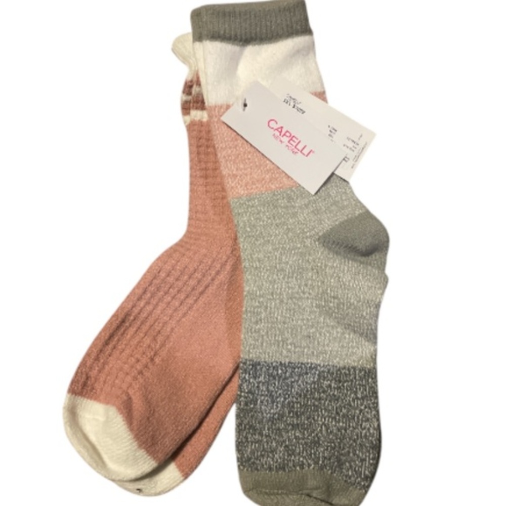 Capelli New York 9" Marled Waffle Boot Socks Pink Combo